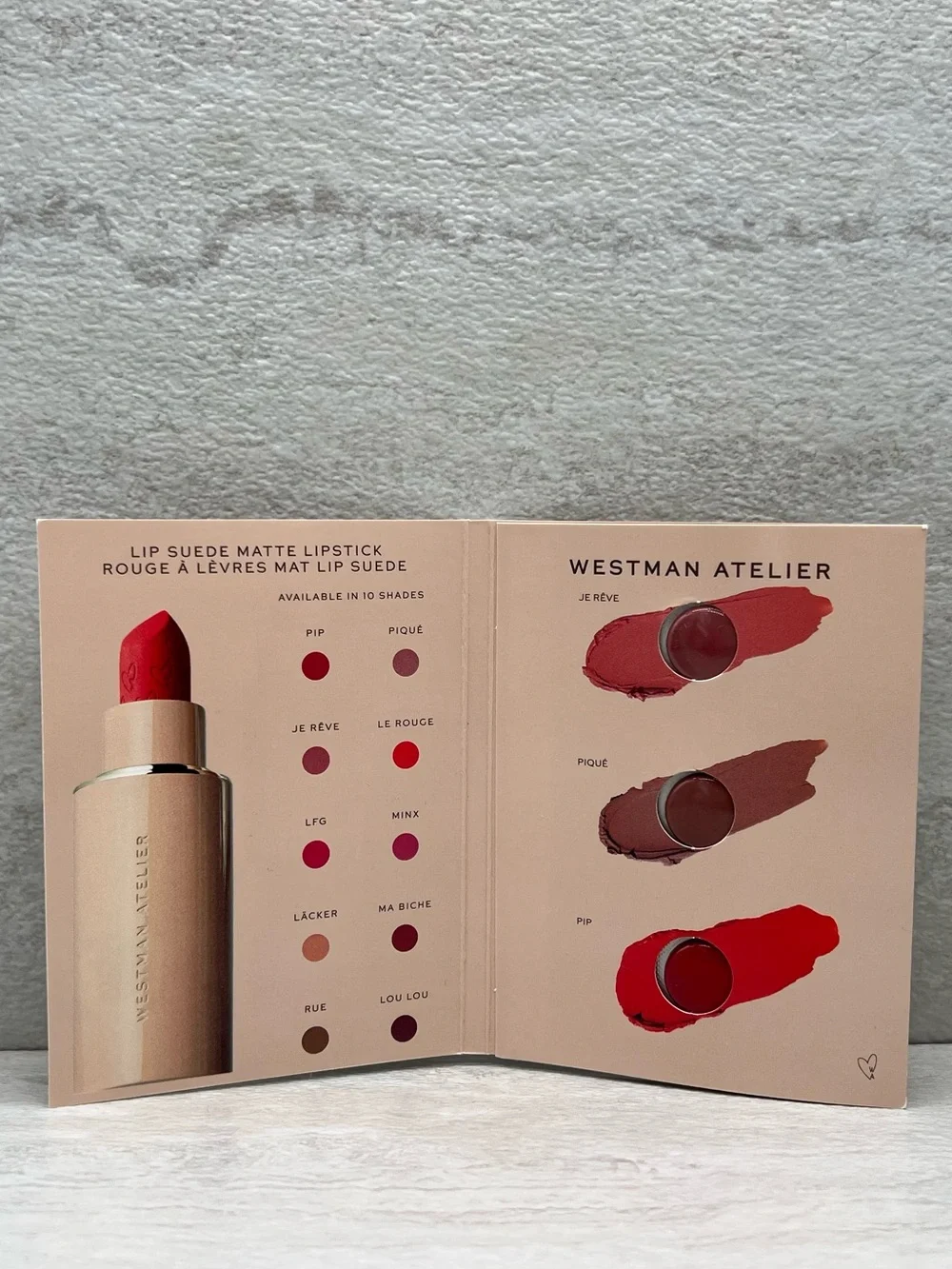 ⚡️ $1 Westman Atelier Lip Suede Matte Lipstick Sample Trio